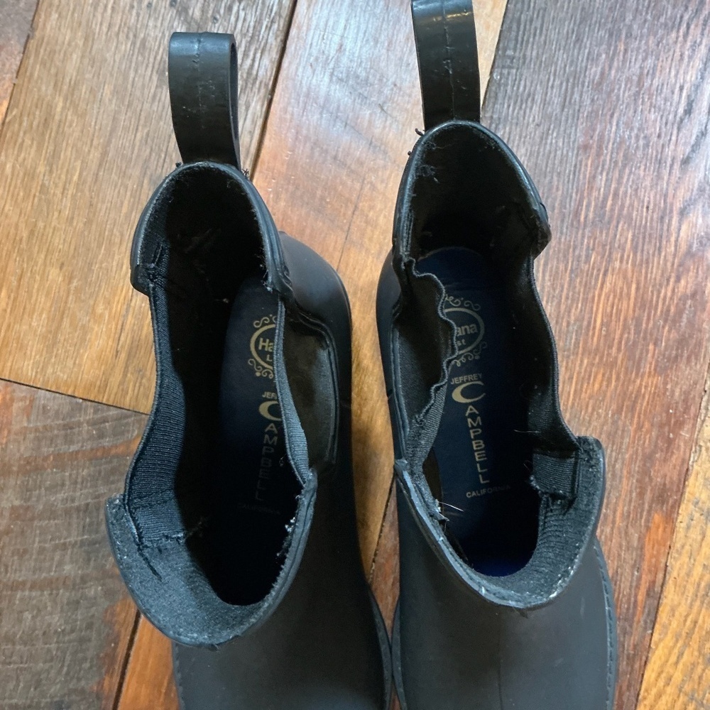 Jeffrey Campbell Havana Last Black Chelsea Rain Boots Women’s Size 11 - Picture 3 of 8